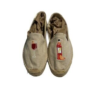 Soludos Italian Aperol Spritz Espadrille Slip On Shoes Size 8